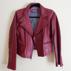 Kenneth Cole Reaction Faux Leather Biker Jacket